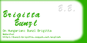 brigitta bunzl business card